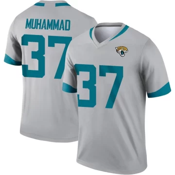 Youth Jacksonville Jaguars ＃37 Jabbar Muhammad Legend Silver Inverted Jersey