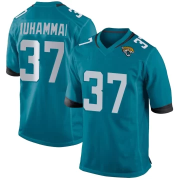 Youth Jacksonville Jaguars ＃37 Jabbar Muhammad Teal Game Jersey