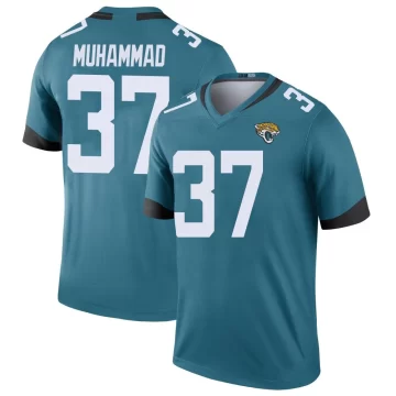 Youth Jacksonville Jaguars ＃37 Jabbar Muhammad Teal Legend Color Rush Jersey