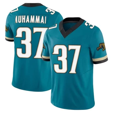 Youth Jacksonville Jaguars ＃37 Jabbar Muhammad Teal Limited Prowler Throwback Vapor F.U.S.E. Jersey