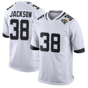 Youth Jacksonville Jaguars ＃38 Ja'Quinden Jackson White Game Jersey