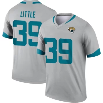 Youth Jacksonville Jaguars ＃39 Cam Little Legend Silver Inverted Jersey