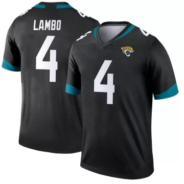 Youth Jacksonville Jaguars ＃4 Josh Lambo Black Legend Jersey