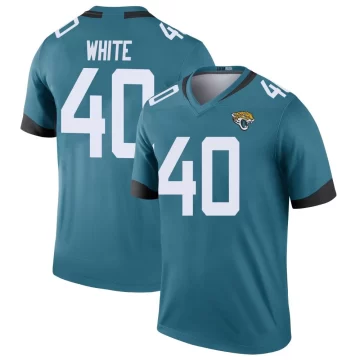 Youth Jacksonville Jaguars ＃40 Aydan White Teal Legend Color Rush Jersey