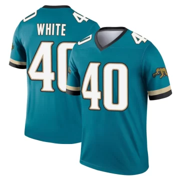 Youth Jacksonville Jaguars ＃40 Aydan White Teal Legend Prowler Throwback Jersey