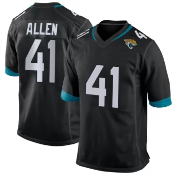 Youth Jacksonville Jaguars ＃41 Josh Hines-Allen Black Game Jersey