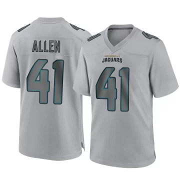 Youth Jacksonville Jaguars ＃41 Josh Hines-Allen Gray Game Atmosphere Fashion Jersey