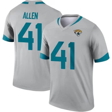 Youth Jacksonville Jaguars ＃41 Josh Hines-Allen Legend Silver Inverted Jersey