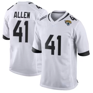 Youth Jacksonville Jaguars ＃41 Josh Hines-Allen White Game Jersey