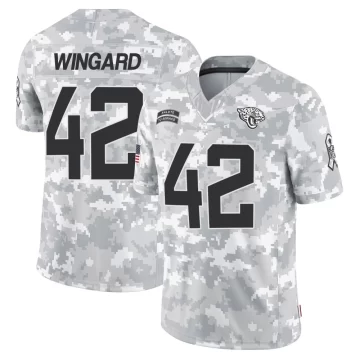 Youth Jacksonville Jaguars ＃42 Andrew Wingard Arctic Camo Limited 2024 Salute to Service Jersey