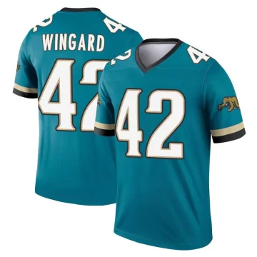Youth Jacksonville Jaguars ＃42 Andrew Wingard Teal Legend Prowler Throwback Jersey