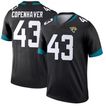 Youth Jacksonville Jaguars ＃43 John Copenhaver Black Legend Jersey