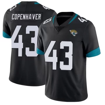 Youth Jacksonville Jaguars ＃43 John Copenhaver Black Limited Vapor Untouchable Jersey