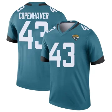 Youth Jacksonville Jaguars ＃43 John Copenhaver Teal Legend Color Rush Jersey