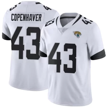 Youth Jacksonville Jaguars ＃43 John Copenhaver White Limited Vapor Untouchable Jersey