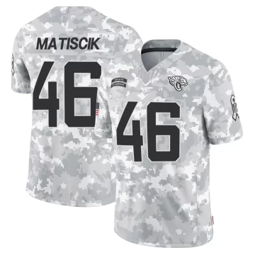 Youth Jacksonville Jaguars ＃46 Ross Matiscik Arctic Camo Limited 2024 Salute to Service Jersey