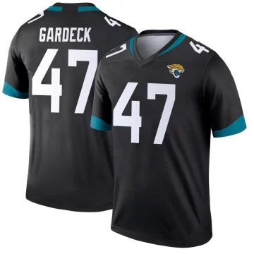 Youth Jacksonville Jaguars ＃47 Dennis Gardeck Black Legend Jersey