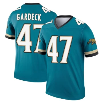 Youth Jacksonville Jaguars ＃47 Dennis Gardeck Teal Legend Prowler Throwback Jersey