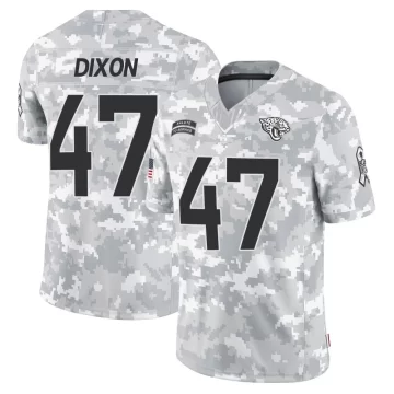 Youth Jacksonville Jaguars ＃47 De'Shaan Dixon Arctic Camo Limited 2024 Salute to Service Jersey