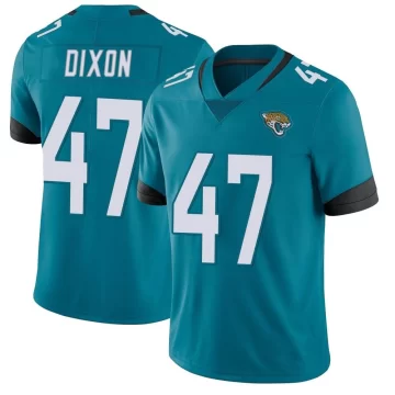 Youth Jacksonville Jaguars ＃47 De'Shaan Dixon Teal Limited Vapor Untouchable Jersey