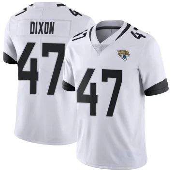 Youth Jacksonville Jaguars ＃47 De'Shaan Dixon White Limited Vapor Untouchable Jersey