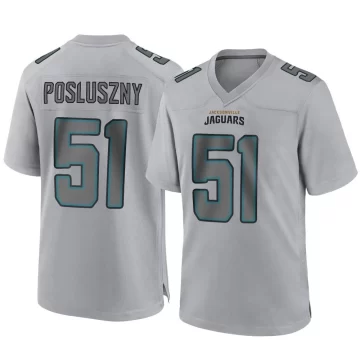 Youth Jacksonville Jaguars ＃51 Paul Posluszny Gray Game Atmosphere Fashion Jersey