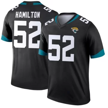 Youth Jacksonville Jaguars ＃52 DaVon Hamilton Black Legend Jersey