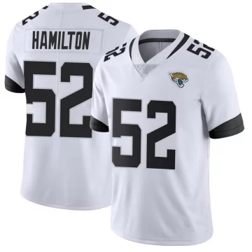 Youth Jacksonville Jaguars ＃52 DaVon Hamilton White Limited Vapor Untouchable Jersey