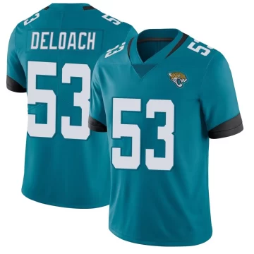 Youth Jacksonville Jaguars ＃53 Kalen DeLoach Teal Limited Vapor Untouchable Jersey