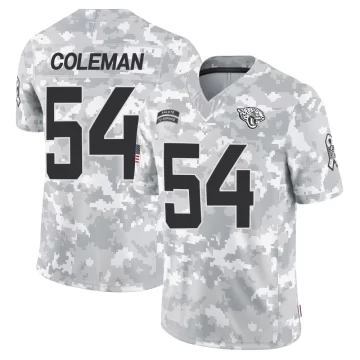 Youth Jacksonville Jaguars ＃54 DJ Coleman Arctic Camo Limited 2024 Salute to Service Jersey