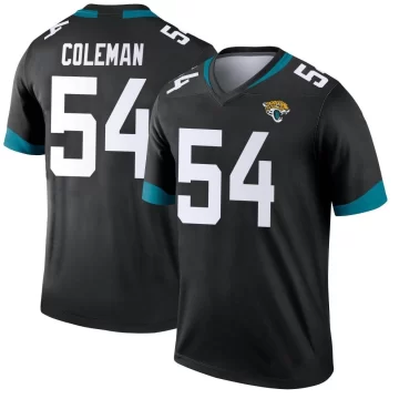 Youth Jacksonville Jaguars ＃54 DJ Coleman Black Legend Jersey