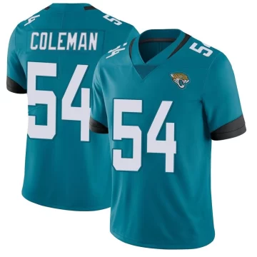 Youth Jacksonville Jaguars ＃54 DJ Coleman Teal Limited Vapor Untouchable Jersey