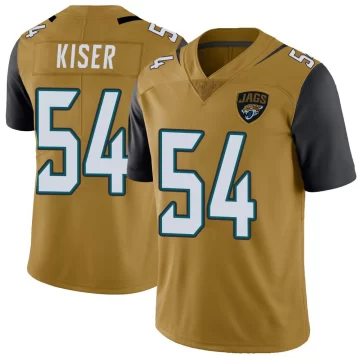 Youth Jacksonville Jaguars ＃54 Jack Kiser Gold Limited Color Rush Vapor Untouchable Jersey