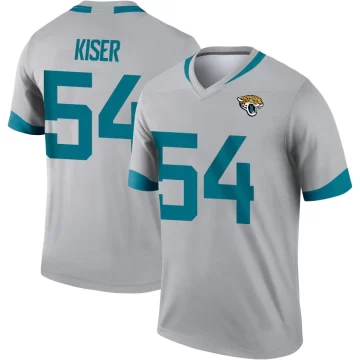 Youth Jacksonville Jaguars ＃54 Jack Kiser Legend Silver Inverted Jersey
