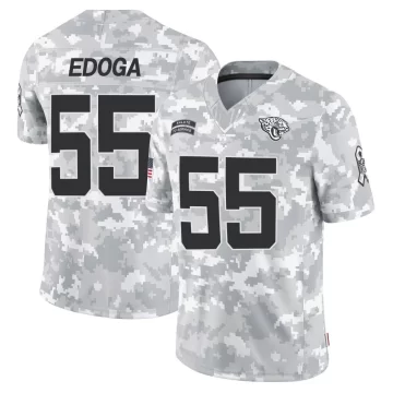 Youth Jacksonville Jaguars ＃55 Chuma Edoga Arctic Camo Limited 2024 Salute to Service Jersey