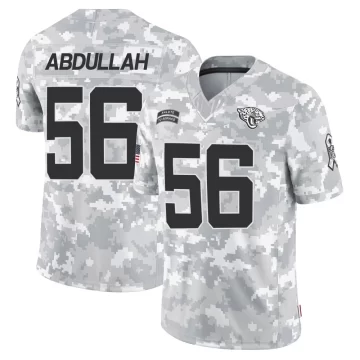Youth Jacksonville Jaguars ＃56 Yasir Abdullah Arctic Camo Limited 2024 Salute to Service Jersey