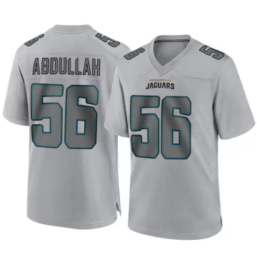 Youth Jacksonville Jaguars ＃56 Yasir Abdullah Gray Game Atmosphere Fashion Jersey