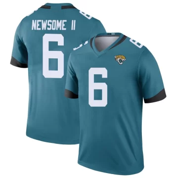Youth Jacksonville Jaguars ＃6 Greg Newsome II Teal Legend Color Rush Jersey