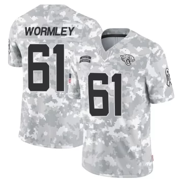 Youth Jacksonville Jaguars ＃61 Sal Wormley Arctic Camo Limited 2024 Salute to Service Jersey