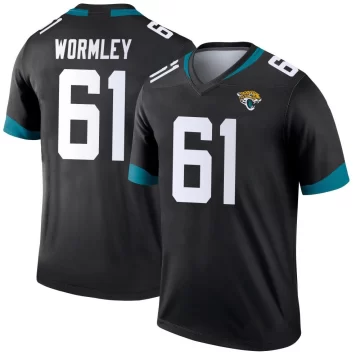 Youth Jacksonville Jaguars ＃61 Sal Wormley Black Legend Jersey