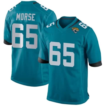 Youth Jacksonville Jaguars ＃65 Mitch Morse Teal Game Jersey
