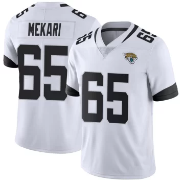 Youth Jacksonville Jaguars ＃65 Patrick Mekari White Limited Vapor Untouchable Jersey