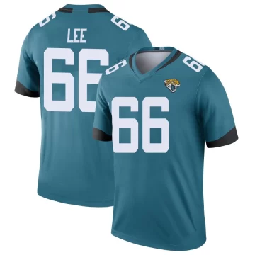 Youth Jacksonville Jaguars ＃66 Ricky Lee Teal Legend Color Rush Jersey