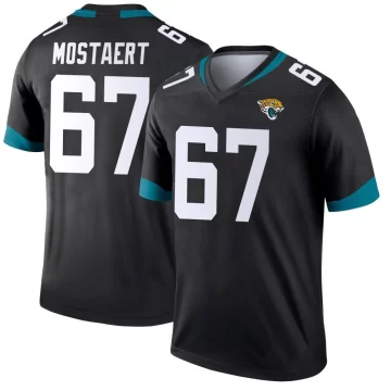 Youth Jacksonville Jaguars ＃67 Eli Mostaert Black Legend Jersey