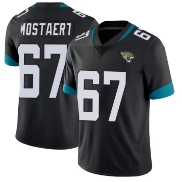 Youth Jacksonville Jaguars ＃67 Eli Mostaert Black Limited Vapor Untouchable Jersey