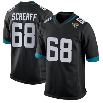 Youth Jacksonville Jaguars ＃68 Brandon Scherff Black Game Jersey