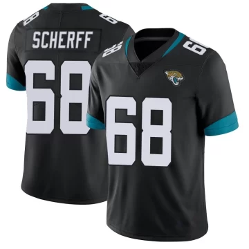 Youth Jacksonville Jaguars ＃68 Brandon Scherff Black Limited Vapor Untouchable Jersey