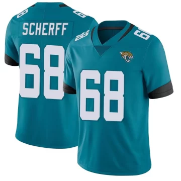 Youth Jacksonville Jaguars ＃68 Brandon Scherff Teal Limited Vapor Untouchable Jersey