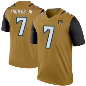 Youth Jacksonville Jaguars ＃7 Brian Thomas Jr. Gold Legend Color Rush Bold Jersey
