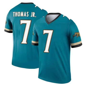 Youth Jacksonville Jaguars ＃7 Brian Thomas Jr. Teal Legend Prowler Throwback Jersey